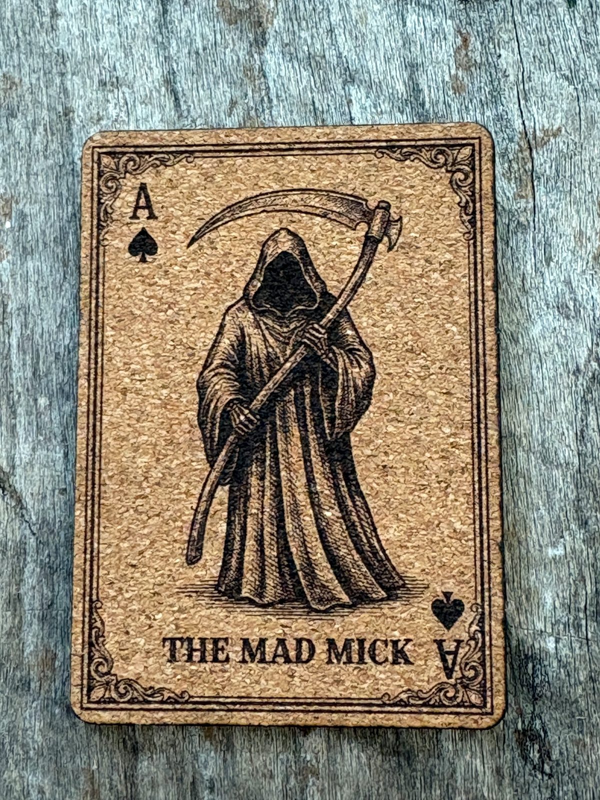 Mad Mick Reaper Playing Card Morale Patch