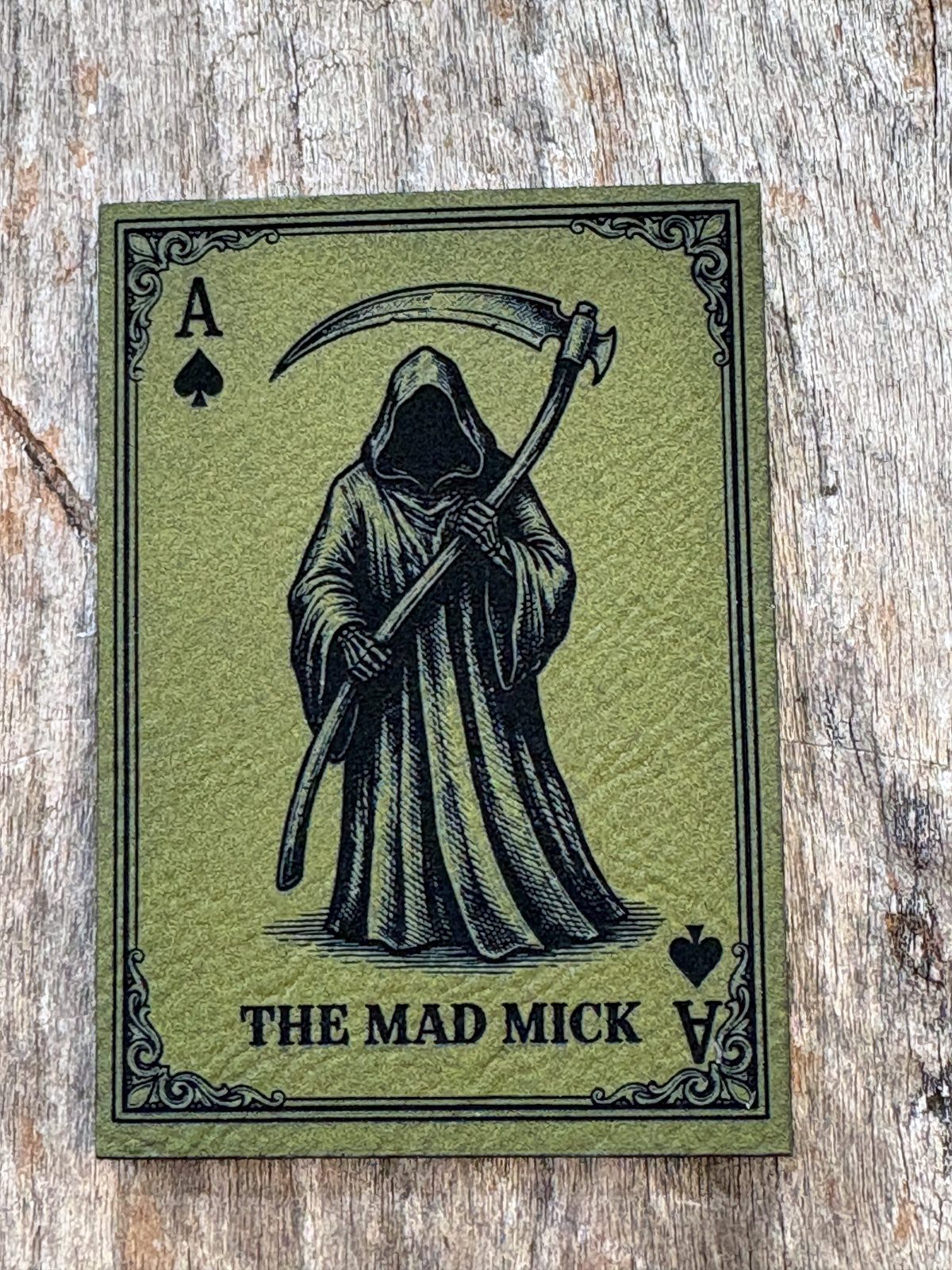 Mad Mick Reaper Playing Card Morale Patch