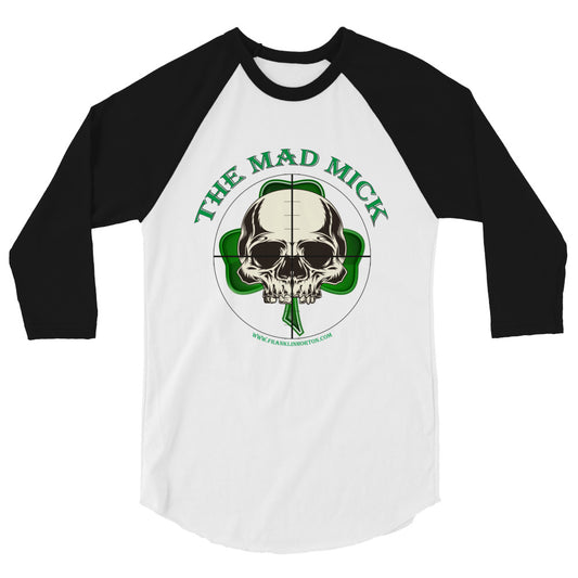 Mad Mick Skull & Shamrock 3/4 sleeve shirt